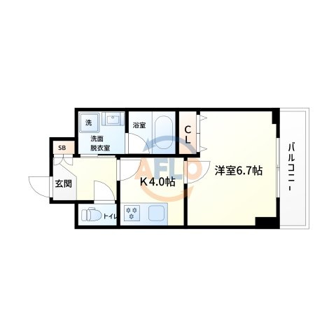 アルグラッド野田阪神の間取り