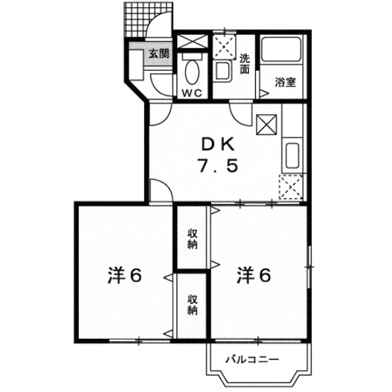 【間取り】 | シャンドフルールＡ
