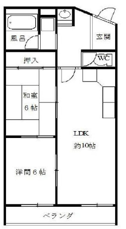 神戸市東灘区御影本町２丁目の賃貸マンションの間取り