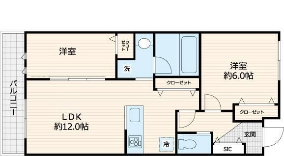 メルヴェーユ久が原の間取り|間取りです。