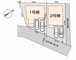 『八王子市新築戸建て』八王子市長房町450-44【仲介手数料無料】　３期の区画図|～仲介手数料無料☆八王子ひなた不動産～八王子市長房町　新築戸建て