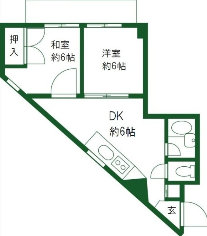 カーサケイワイNo.2の間取り|間取りです。