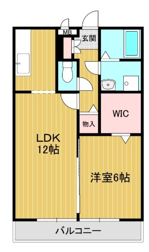 ブランシュールの間取り|間取りです。