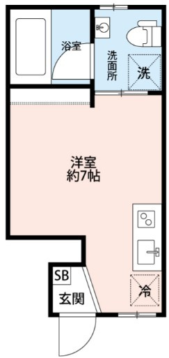 King House新宿御苑の間取り|間取りです。