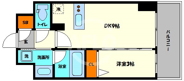 エステムコート堺筋本町の間取り|エステムコート堺筋本町　間取り