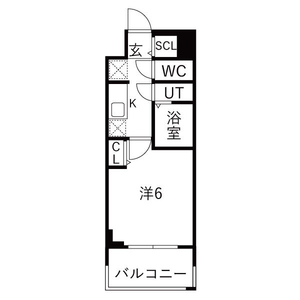 ファステート大阪グラッシュ(旧プランドール新北野)の間取り