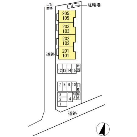 シャルモントの区画図