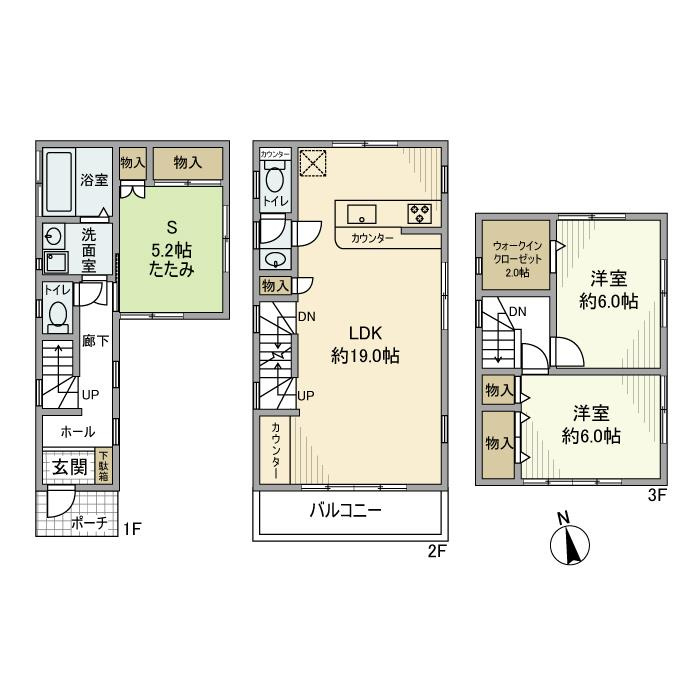 小茂根戸建の間取り