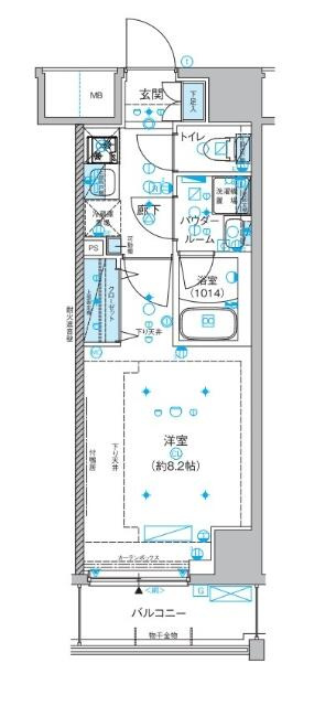 メインステージ両国Ⅲの間取り