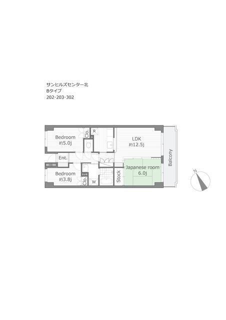 サンヒルズセンター北の間取り