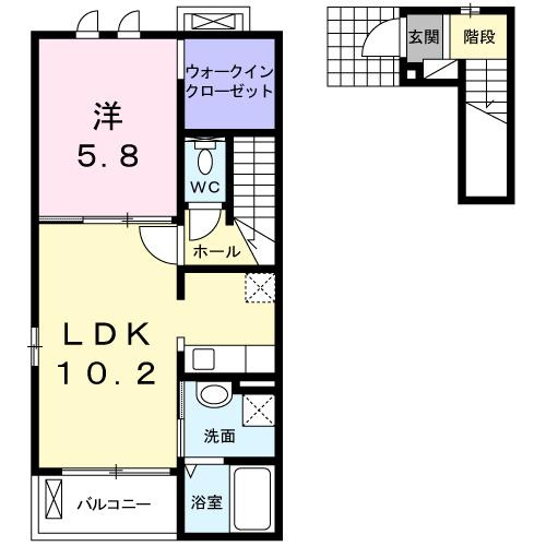 【間取り】 | ポラリス．Ｍ　Ⅱ