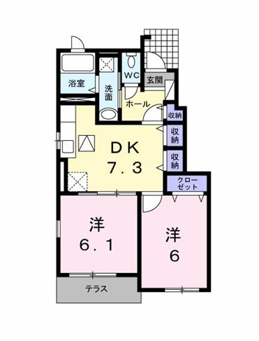 ライツェント・シックⅡの間取り