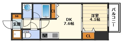 【間取り】 | ONE ROOF FLAT TENJIMBASHI
