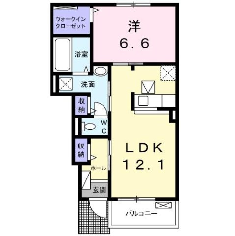 ジラソーレＢの間取り