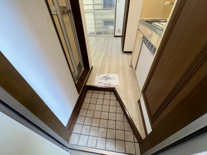 横浜市港北区仲手原２丁目のアパートの玄関|毎日通る玄関はこちらです