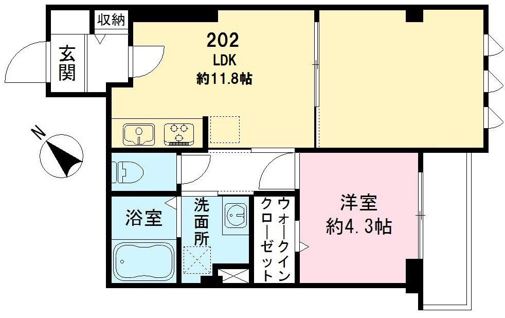 AY荻窪　エーワイオギクボの間取り
