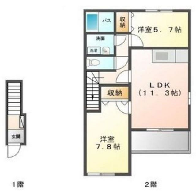 ローズルミナスの間取り