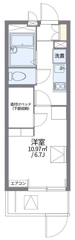 レオパレス加島駅ダイレクトⅡの間取り