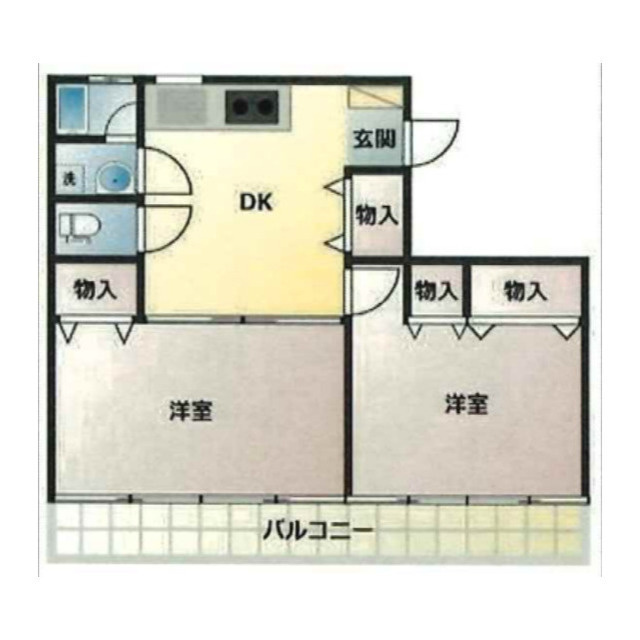 ソワサントＵＴＲⅠの間取り