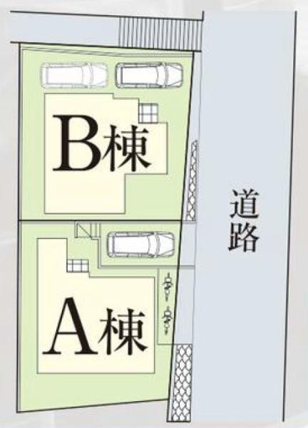 横浜市戸塚区川上町の新築一戸建の区画図|限定2棟の販売です！
お気軽にお問合せ下さい！