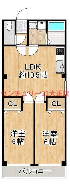 Y's朝潮橋駅前の間取り
