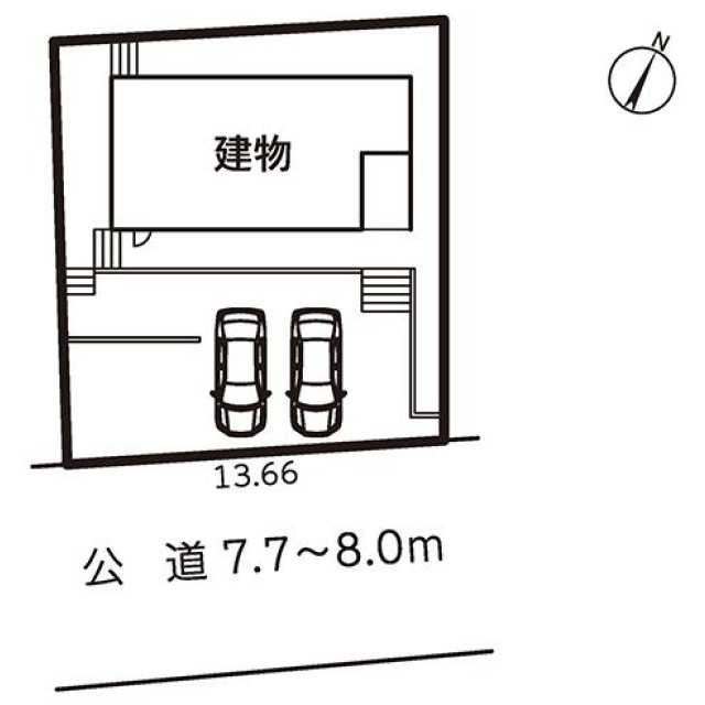 新築戸建て・仲介手数料無料）犬山市羽黒・１号棟の区画図