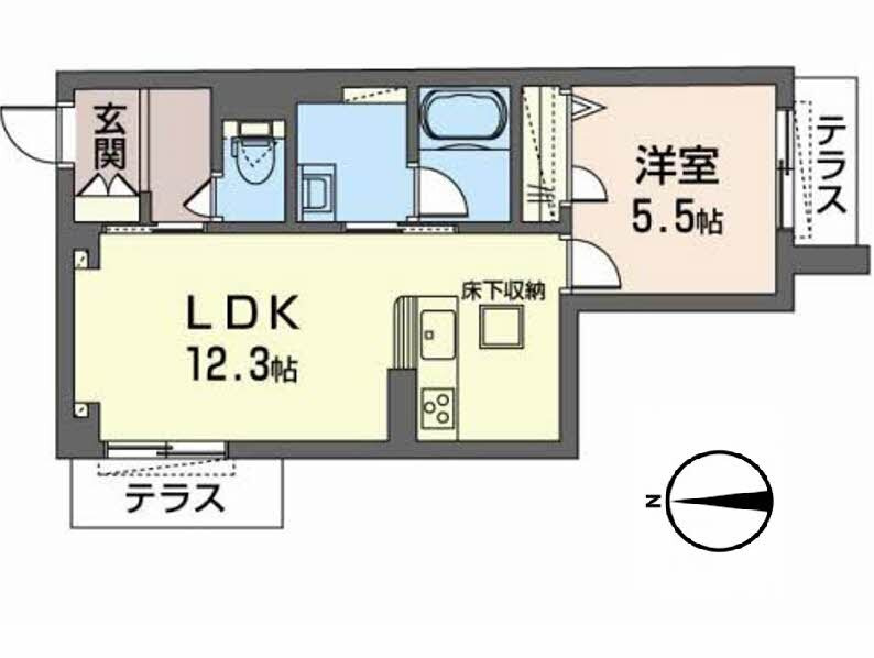 シャーメゾン福久の間取り