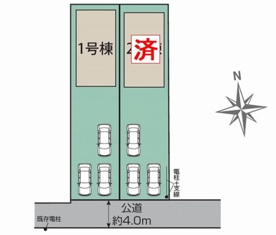 【区画図】 | ☆☆☆新築分譲　郡山市小原田３丁目TE　全２棟－①！！ | 全体区画図です