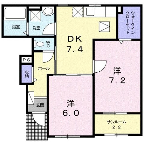 グレイスヒル弐番館の間取り