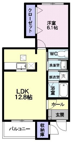 ミルト　クリーマ　Ａの間取り