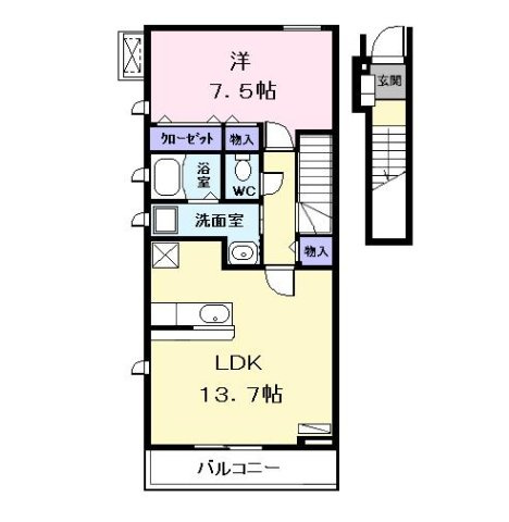 アぺックス　荒子の間取り