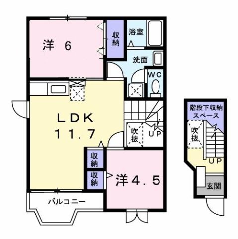 クレインハウスの間取り