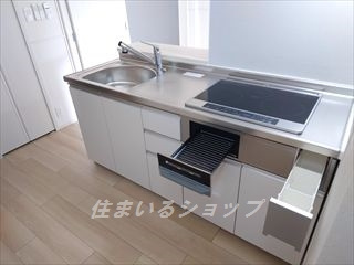 ザ　マヨン　Ⅱのキッチン|ＩＨコンロ・浄水器一体型シャワー水栓