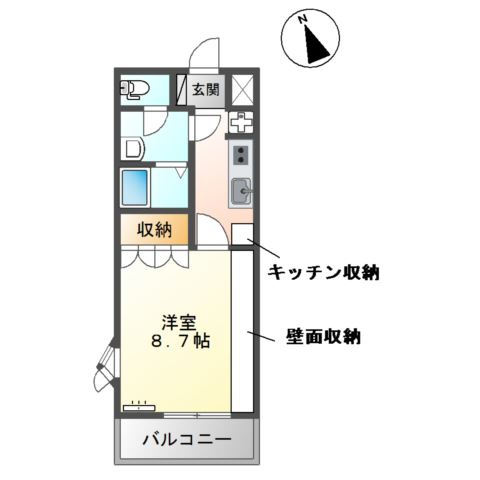ベル　ルージュの間取り