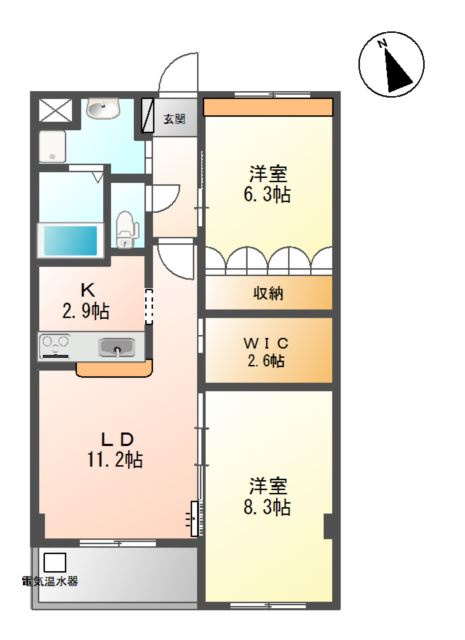 フレアマンションⅡの間取り