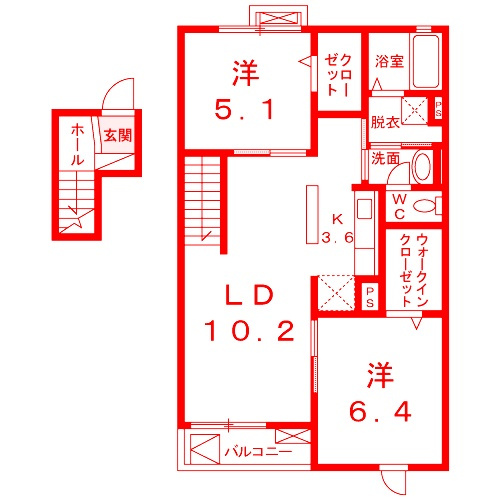 藤沢市円行１丁目の賃貸マンションの間取り|使いやすい間取りです♪
