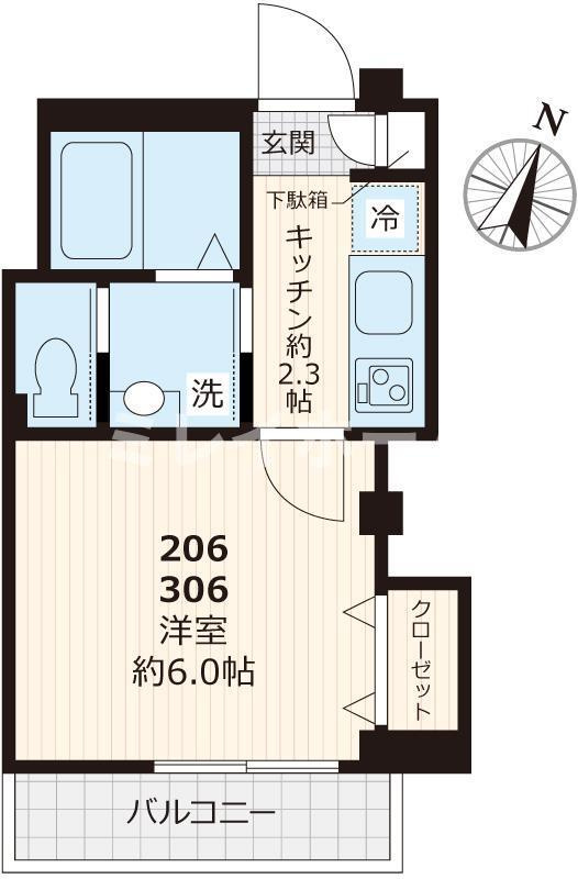 サカエレジデンスの間取り
