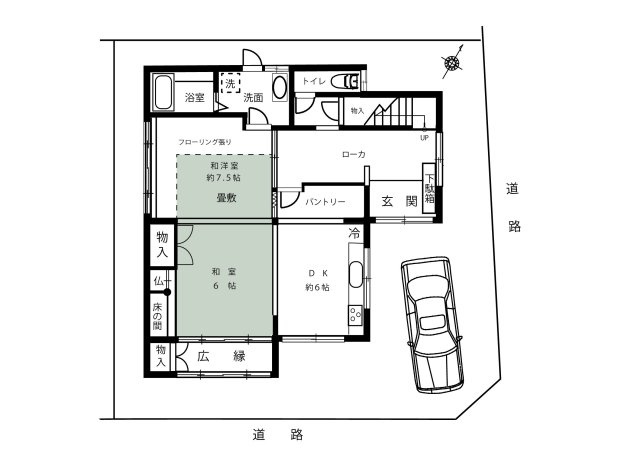 宝塚市御所の前町　中古戸建の間取り|１階