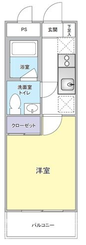 ユーシン武蔵小杉 の間取り|間取りです。
