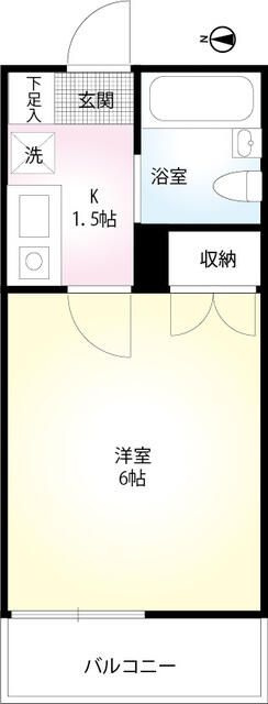 横浜市金沢区大道１丁目のアパートの間取り