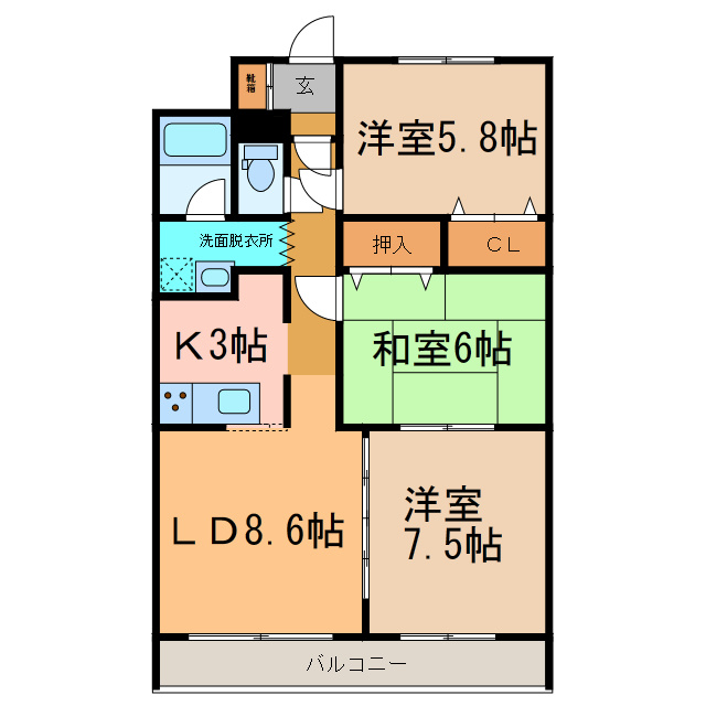 セフィーラ栄の間取り