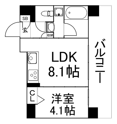 【間取り】 | セイワパレス玉造駅前