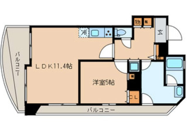 Crest本郷の間取り