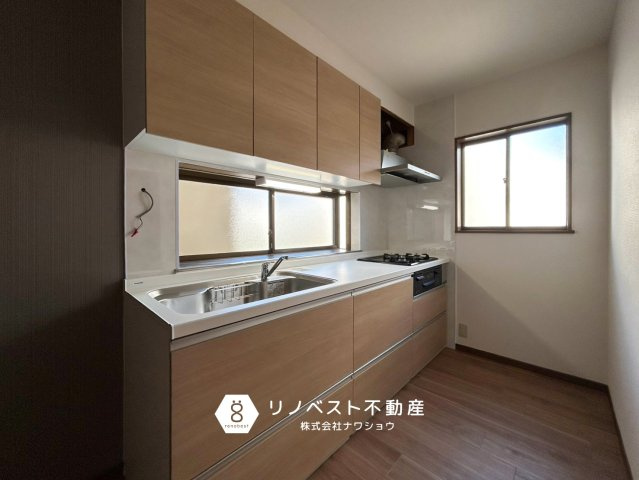 東大阪市吉田5丁目のキッチン|半独立したキッチン空間は作業に集中できます♪
※写真はリフォーム途中でございます。