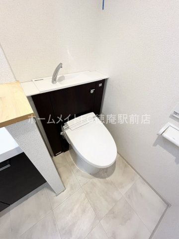 大阪市城東区永田４丁目の賃貸マンションのトイレ