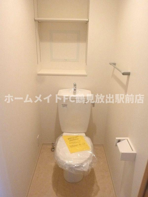 大阪市城東区鴫野西５丁目の賃貸マンションのトイレ