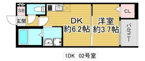 大阪市城東区鴫野東３丁目のアパートの間取り
