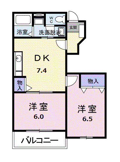 パティオⅡの間取り