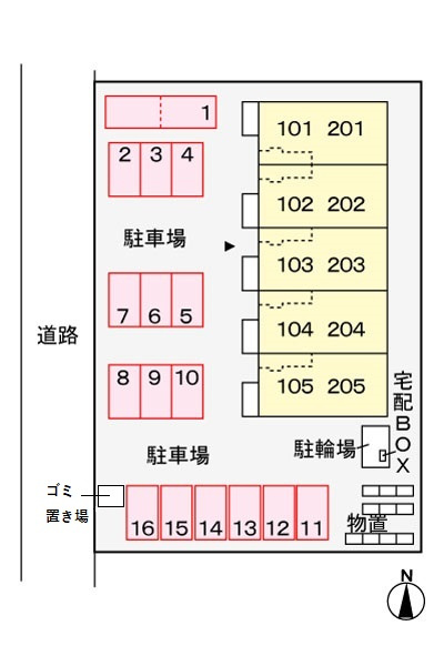 アルテシモ・ガンビーノの区画図