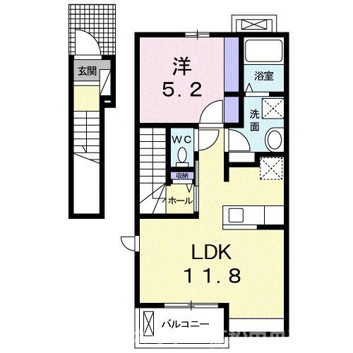 【間取り】 | ドゥース　レシ　Ｂ